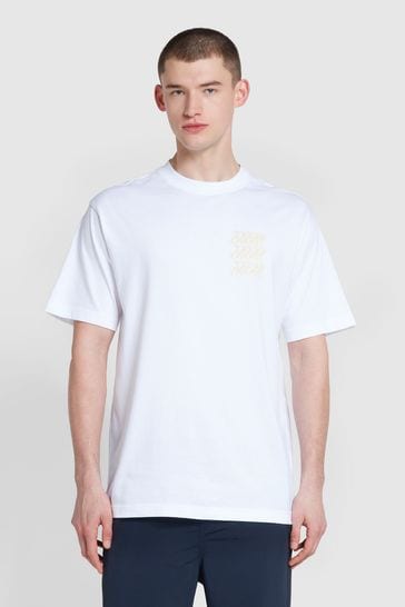 Farah Blond Graphic White T-Shirt