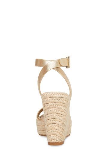 Steve madden gold wedge sandals hot sale
