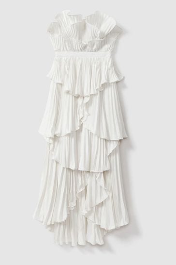 Buy Amur Pleated Tiered Maxi Dress from Next Bahrain