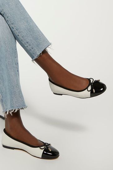 Dune London Highest Flexible Sole Contrast Ballerina Flats