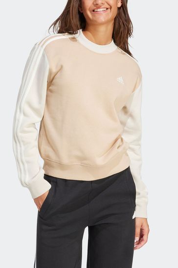 Buy adidas 3 Stripe Colourblock Half Neck Fleece Sweatshirt from the Laura Ashley online shop