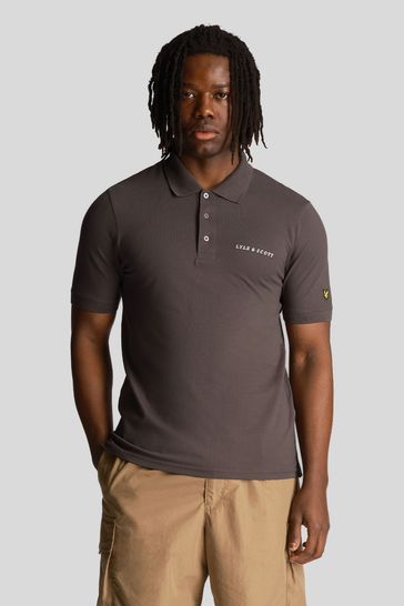 Lyle & Scott Black Embroidered Polo Shirt