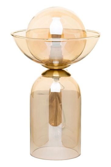 BHS Clear Birch Glass Table Lamp