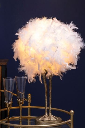 BHS Gold Ada Ostrich Legs Table Lamp