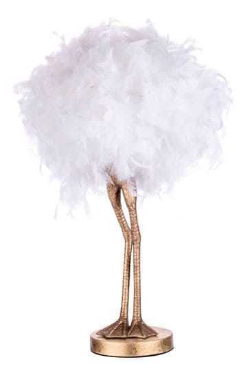 BHS Gold Ada Ostrich Legs Table Lamp