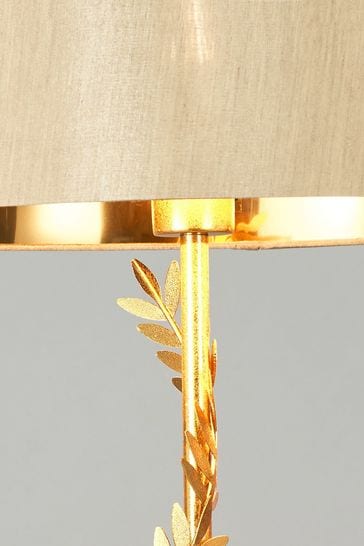 BHS Satin Brass Brookby Stem Floor Lamp