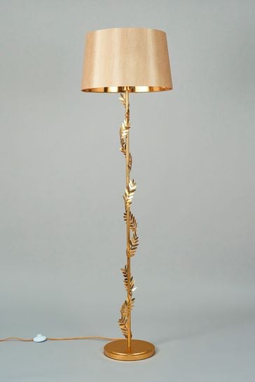 BHS Satin Brass Brookby Stem Floor Lamp