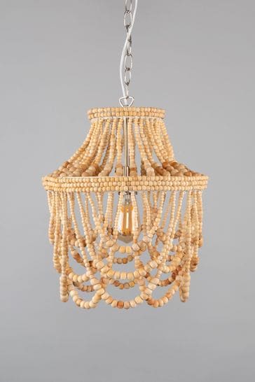 BHS Natural Jenny Beaded Ceiling Pendant