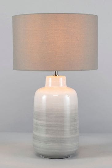 BHS Grey Cherry Ceramic Table Lamp