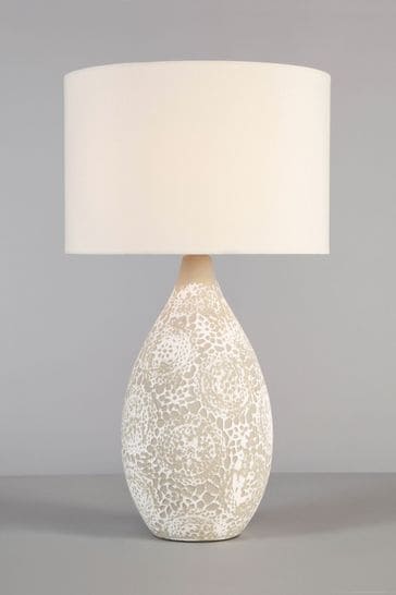 BHS Natural Inar Ceramic Table Lamp