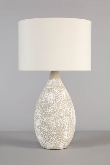 BHS Natural Inar Ceramic Table Lamp