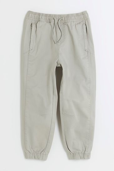 River Island Grey Boys Smart Joggers