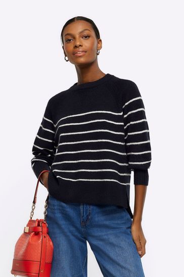 River island navy jumper clearance