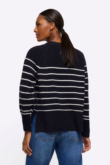 River island navy jumper clearance