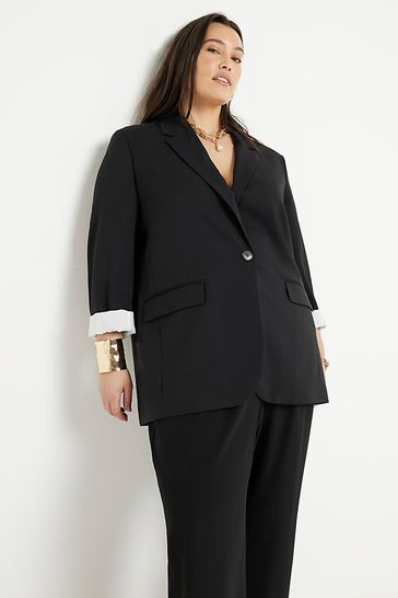 River island black blazer dress discount