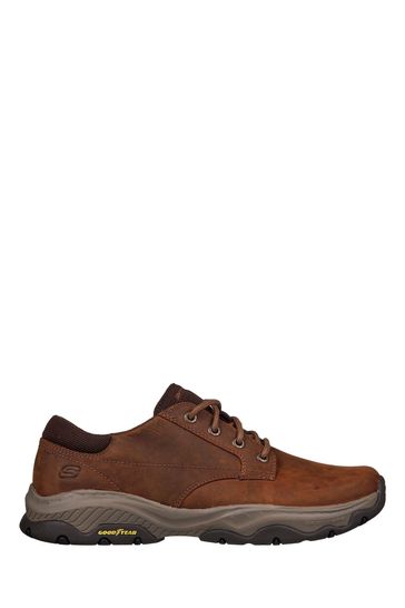 Skechers Brown Mens Craster Fenzo Trainers