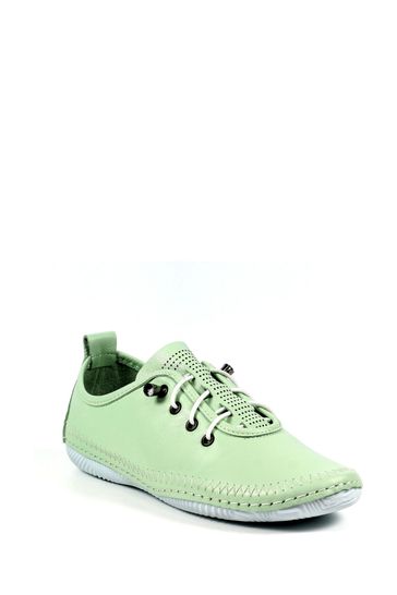 Lunar Green Abbie Mint Lea Plimsoll Shoes