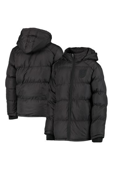 adidas Black England Tonal Soft Touch Padded Jacket