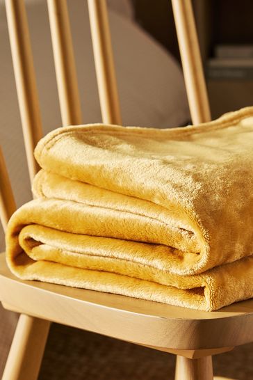 Ochre throw next sale