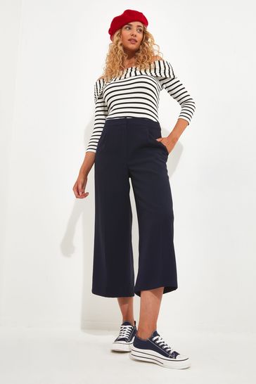 Buy Joe Browns Blue Wide Leg Cropped Tailored Trousers from Next