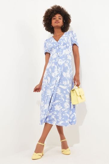 Blue outlet tea dress