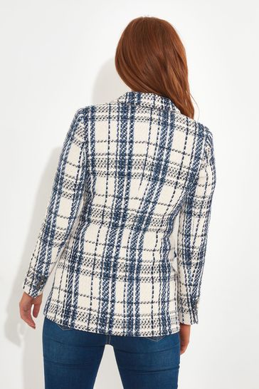 Buy Joe Browns Cream Oversized Check Blazer from Next United Arab