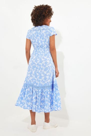Boho floral midi best sale dress
