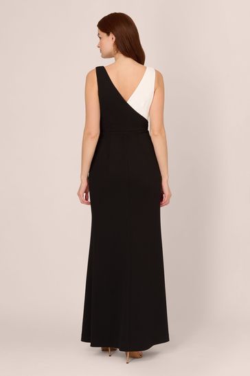 Buy Adrianna Papell Black Two Tone Evening Gown from Next Luxembourg