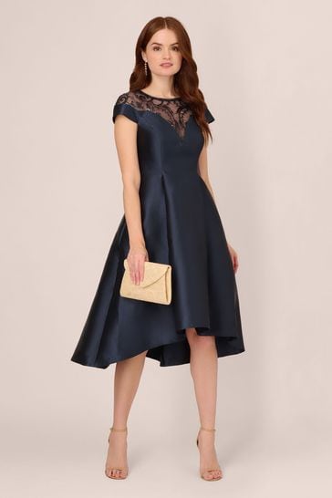 Buy Adrianna Papell Blue Studio Mikado Short Dress from the Laura