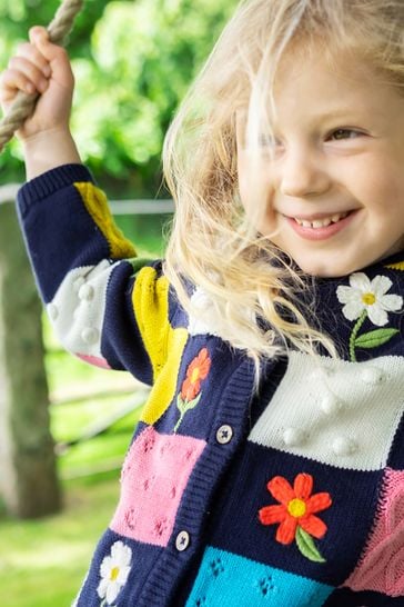Buy Frugi Multi Flower Posey Patchwork Cardigan from Next Singapore