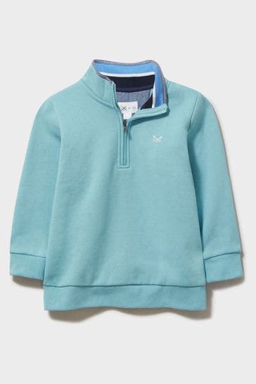 Crew Clothing Company Blue Cotton Casual Sweatshirt
