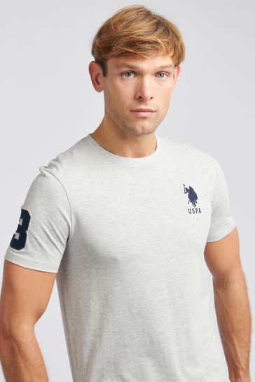 Buy U.S. Polo Assn. Mens Regular Fit Blue Player 3 T Shirt from