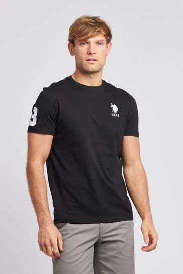U.S. Polo Assn. Mens Regular Fit Blue Player 3 T-Shirt