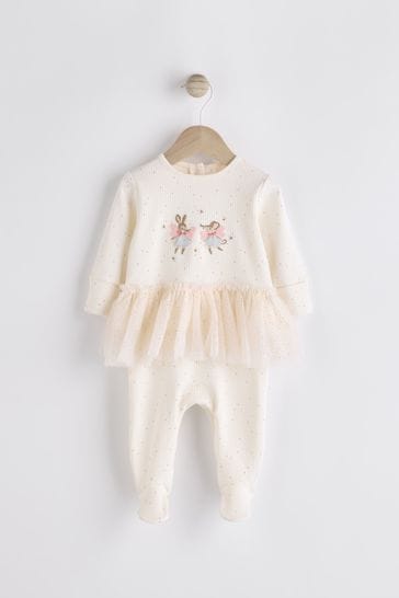 Buy Pink Fairy Baby Christmas Tutu 100 Cotton Sleepsuit 0mths 2yrs from Next Bahrain