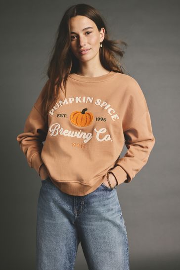 Orange graphic sweatshirt clearance