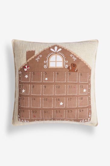 Buy Natural Advent House Cushion from Next Bahrain