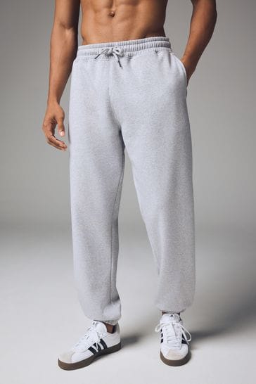 Grey jersey joggers online