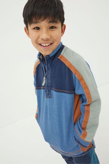 FatFace Blue Panel Airlie Sweatshirt