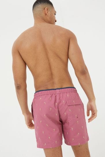 Mens swim shorts fat face top