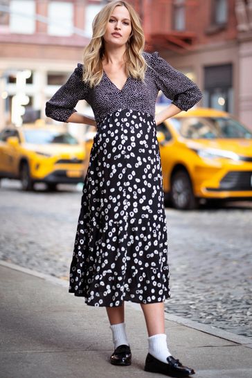 Button down maternity dress 2025