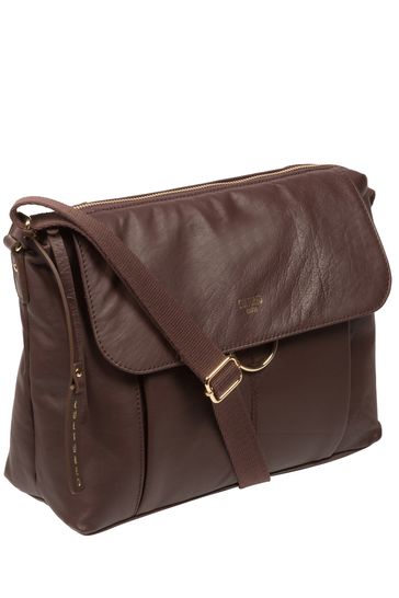 Reiss chancery 2025 leather satchel
