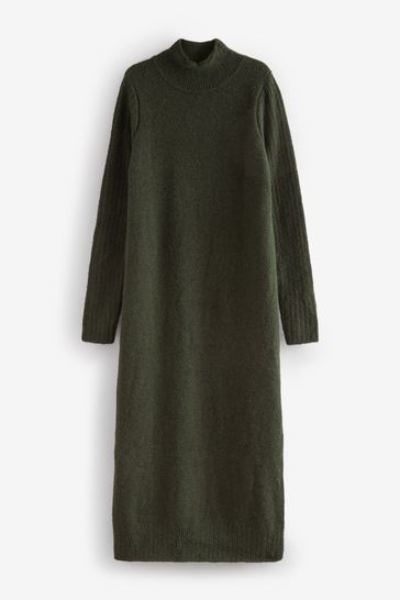 Khaki knitted dress shop