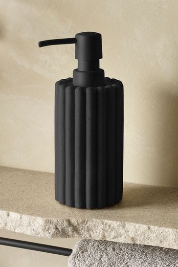 Black Rib Soap Dispenser
