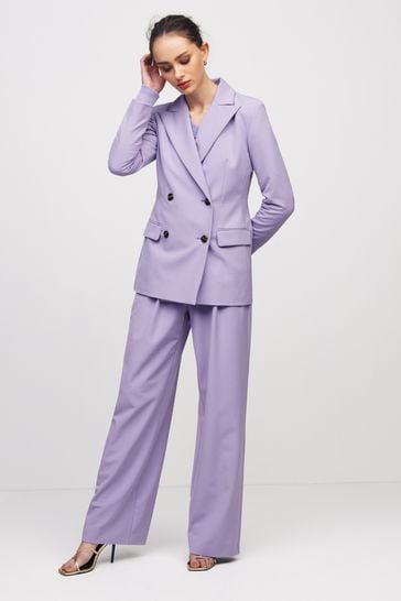 Emme Marella Lilac Purple Scocca Blazer