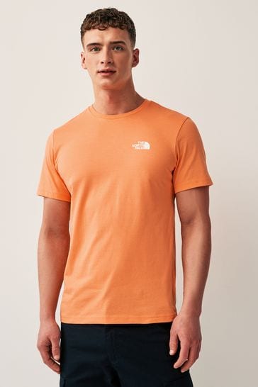 The North Face Peach Pink Mens Simple Dome Short Sleeve T-Shirt