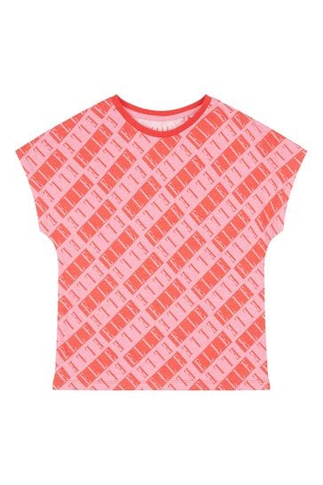 Elle Junior Girls Red All-Over Print T-Shirt