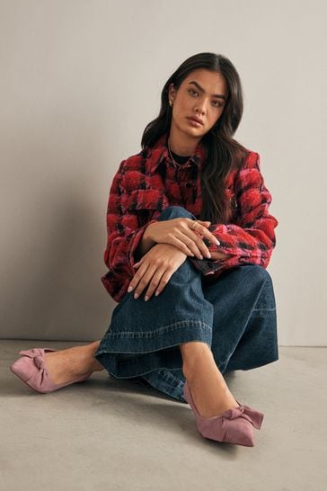 Buy Pink Forever Comfort Bow Kitten Heels from Next Bahrain