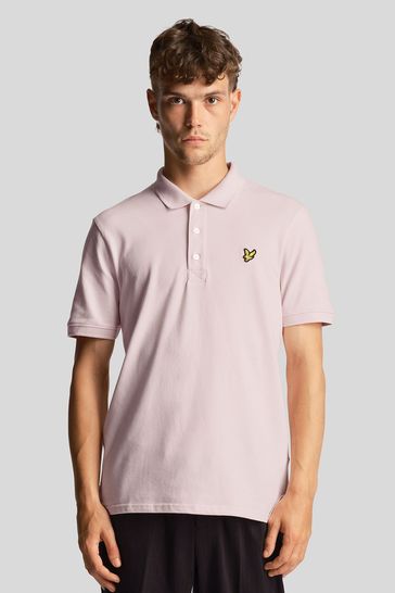 Lyle & Scott Pink Plain Polo Shirt