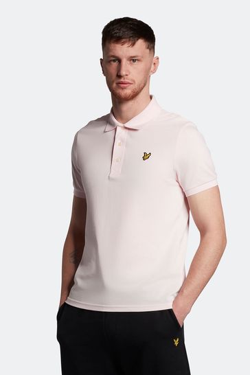 Lyle Scott Pink Plain Polo Shirt
