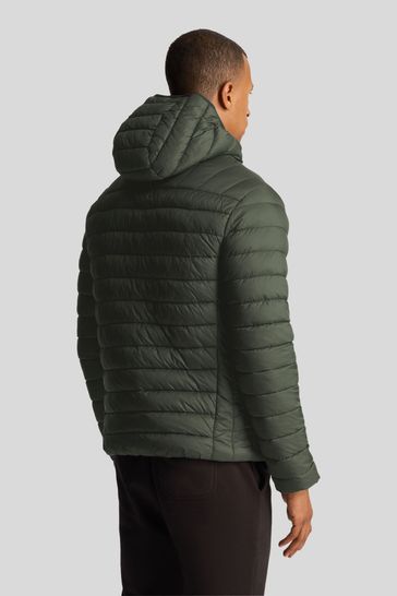 Lyle and scott puffer jacket green clearance